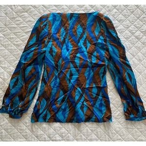 Multicolored Silk Blouse- Size 6